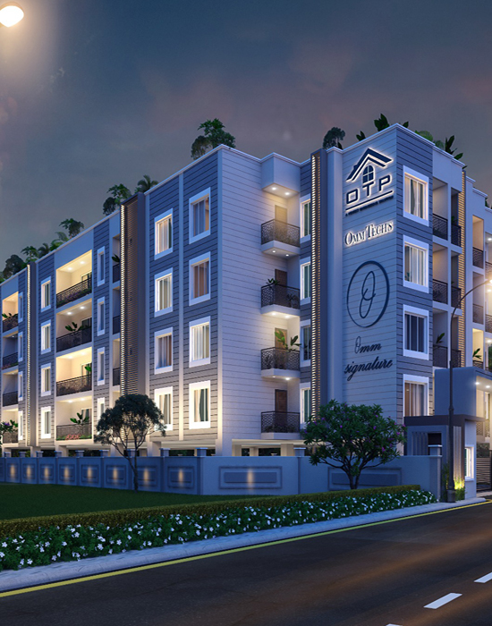 Spacious 3 BHK flat in Bhubaneswar with modern living area